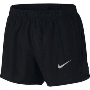Nike Womens Dri-FIT Tempo Running Shorts - Black & Black - SMALL